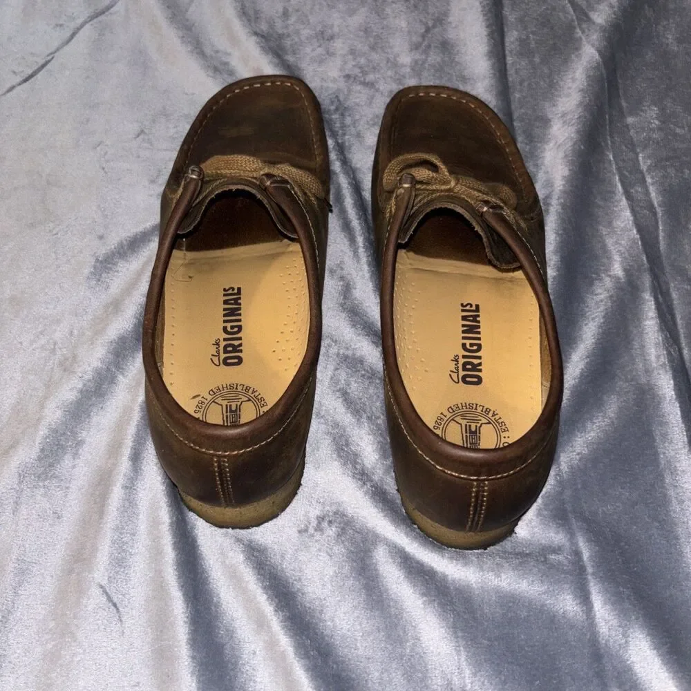 Clarks Original Wallabee Shoes Beeswax Leather Size 11 M